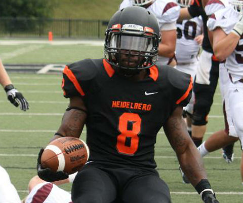 Cartel Brooks and Heidelberg had their way with Alma in Week 1. This weeks opponent will be much more challenging. (Heidelberg athletics photo)